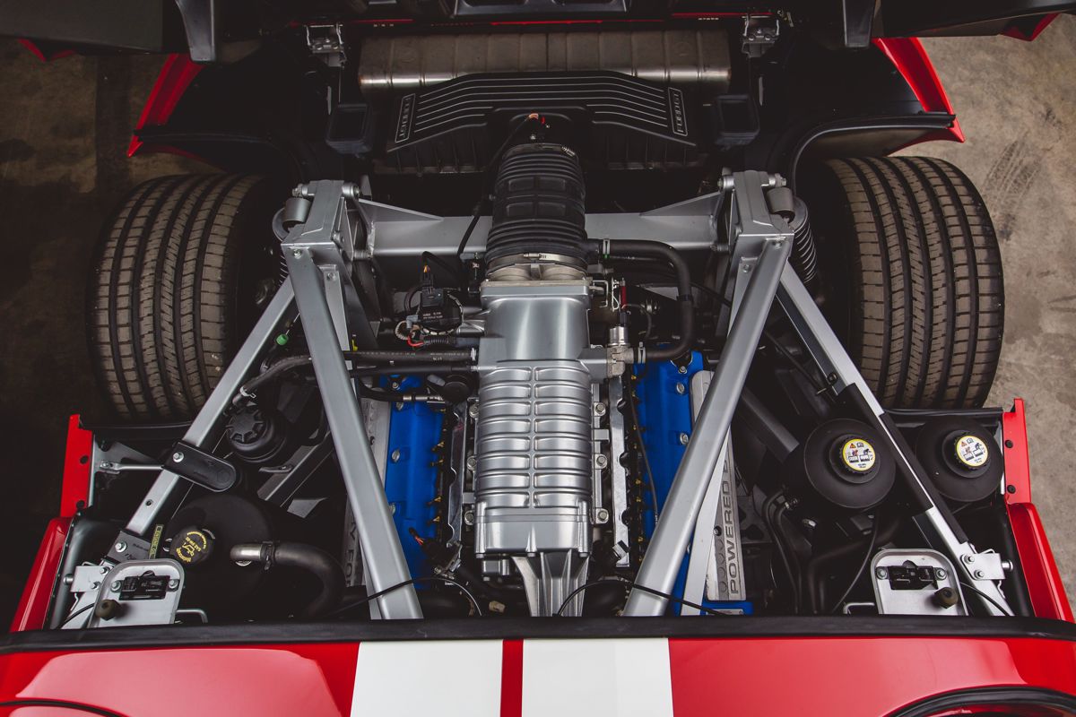 Engine of 2006 Ford GT offered by RM Sotheby’s through an Online Only platform 2019